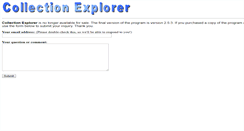 Desktop Screenshot of collectionexplorer.com